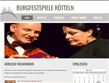 Tablet Screenshot of burgfestspiele-roetteln.de